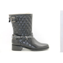 Confort Bajo Tacones Moda De Cuero Señora Ankle Boots